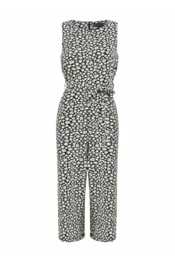 Jumpsuits^Mela London Ditsy Daisy Culotte Jumpsuit Black