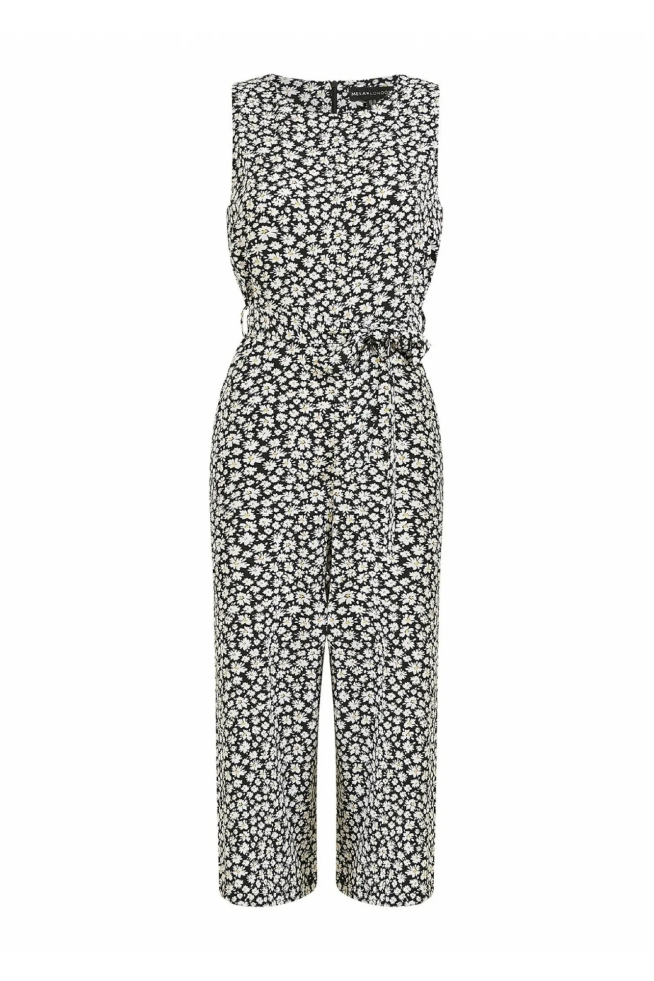 Jumpsuits^Mela London Ditsy Daisy Culotte Jumpsuit Black