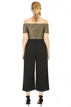 Jumpsuits^Mela London Gold Bardot Pocket Jumpsuit Black