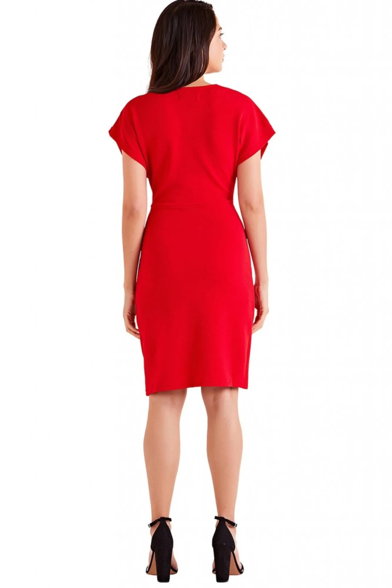 Mini Dresses^Mela London Wrap Front Dress Red