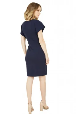 Mini Dresses^Mela London Wrap Front Dress Blue