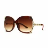 Sunglasses^RubyRocks 'Cherry' Oversized Sunglasses In Crystal Brown