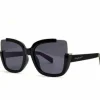 Sunglasses^RubyRocks 'Elizabeth' Square Sunglasses In Black