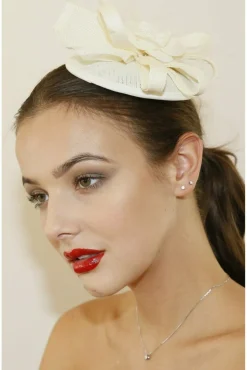 Hats & Fascinators^RubyRocks Jimena Facinator White
