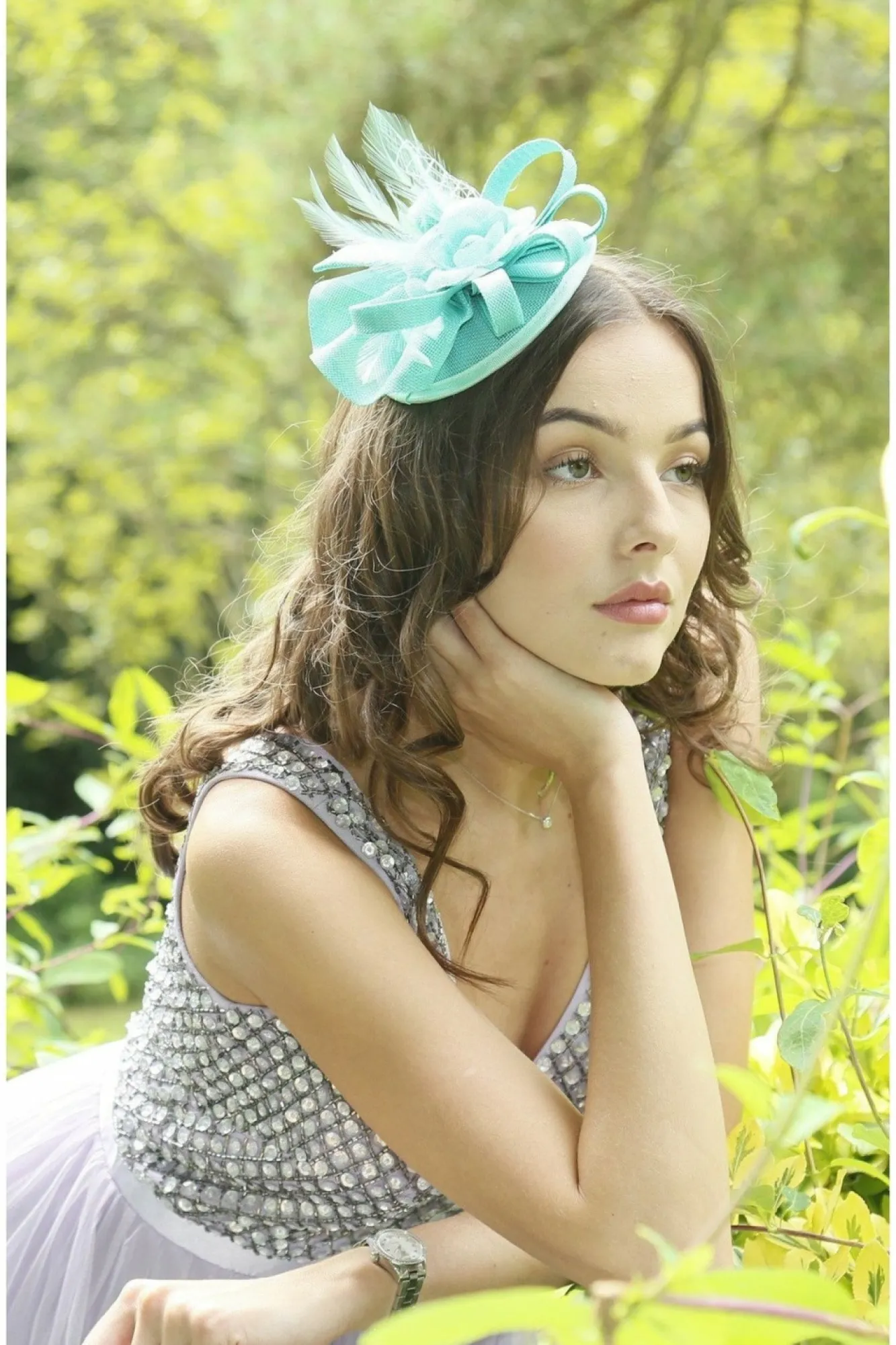 Hats & Fascinators^RubyRocks Judeen Facinator Mint