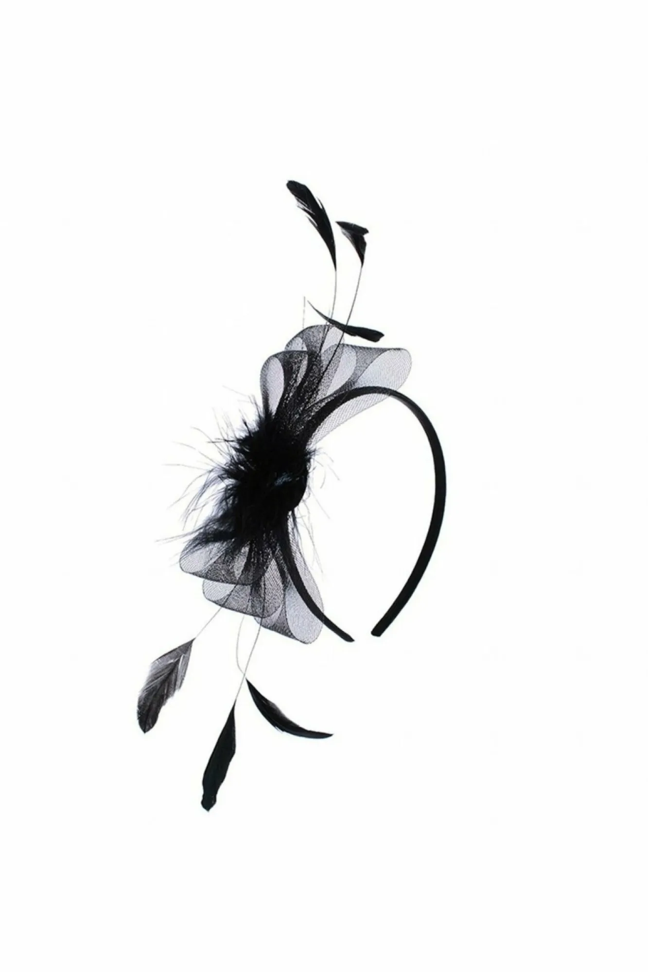 Hats & Fascinators^RubyRocks Madina Fascinator Black