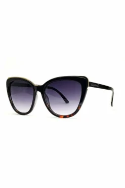 Sunglasses^RubyRocks 'Roseanne' Cateye Sunglasses In Tort Black