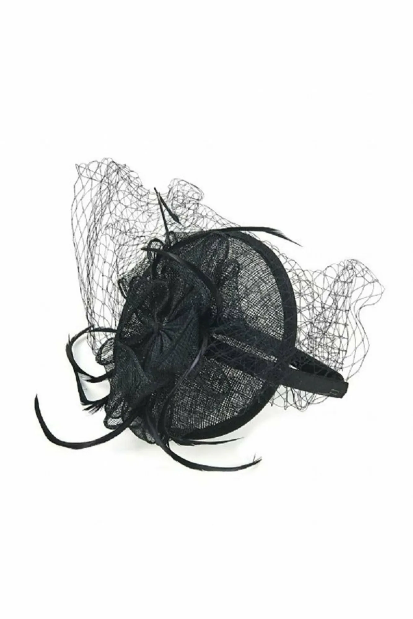 Hats & Fascinators^RubyRocks Saretta Fascinator Black