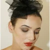 Hats & Fascinators^RubyRocks Tirsa Facinator Black