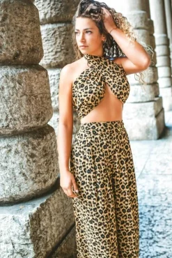 Trousers^SETSOFRAN London Leopard Print Pants Set Animal Print