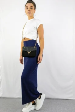 Skirts^Signage Pencil Maxi Skirt In Navy