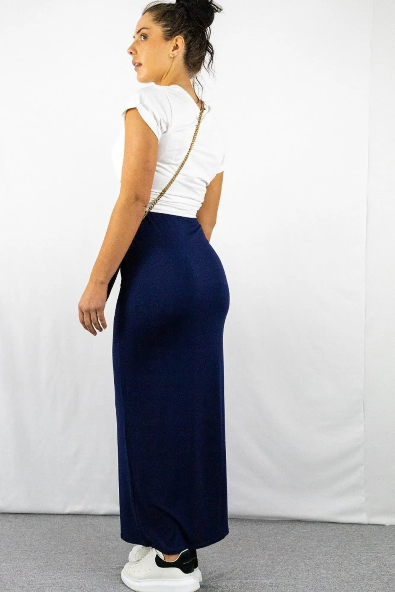 Skirts^Signage Pencil Maxi Skirt In Navy