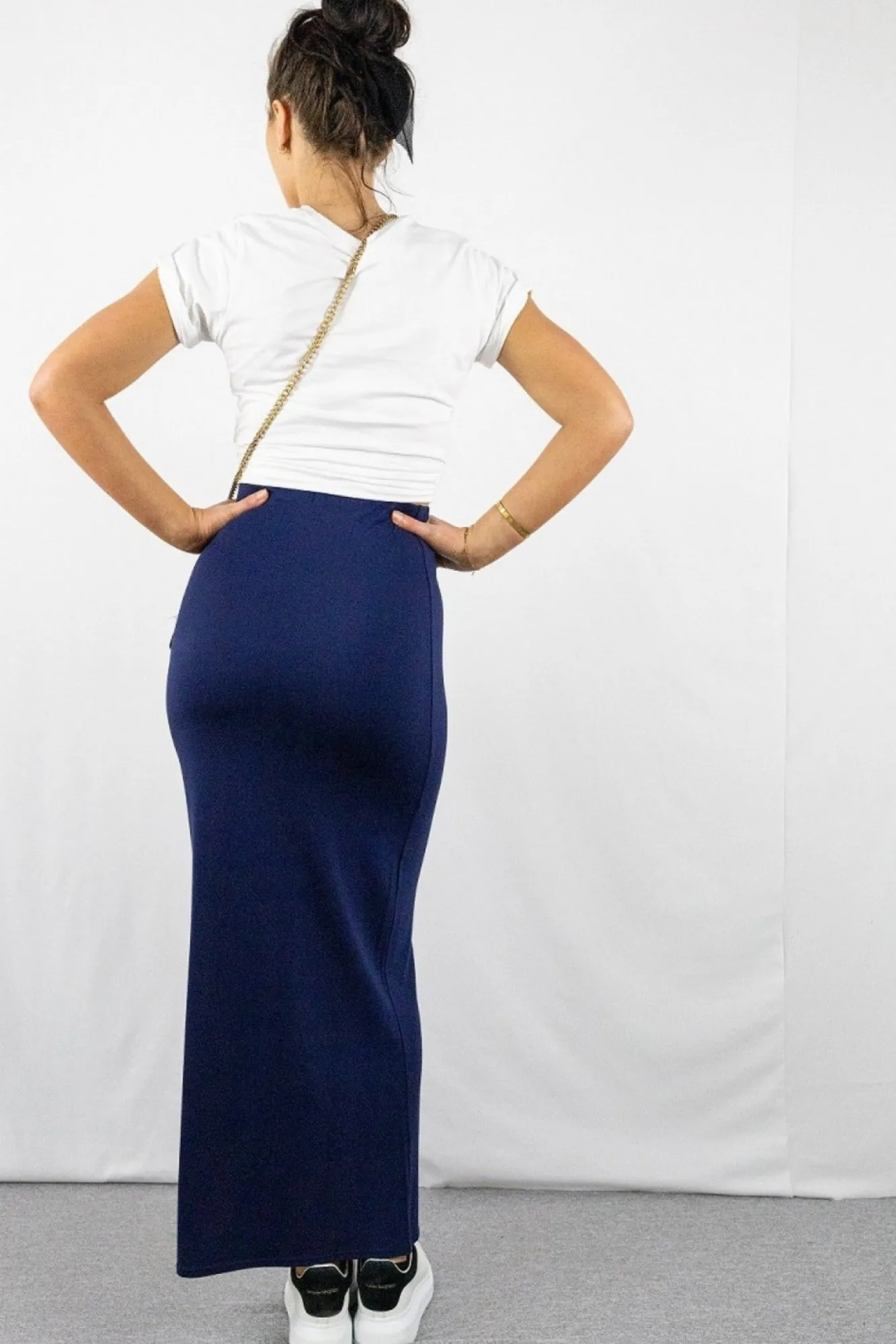 Skirts^Signage Pencil Maxi Skirt In Navy