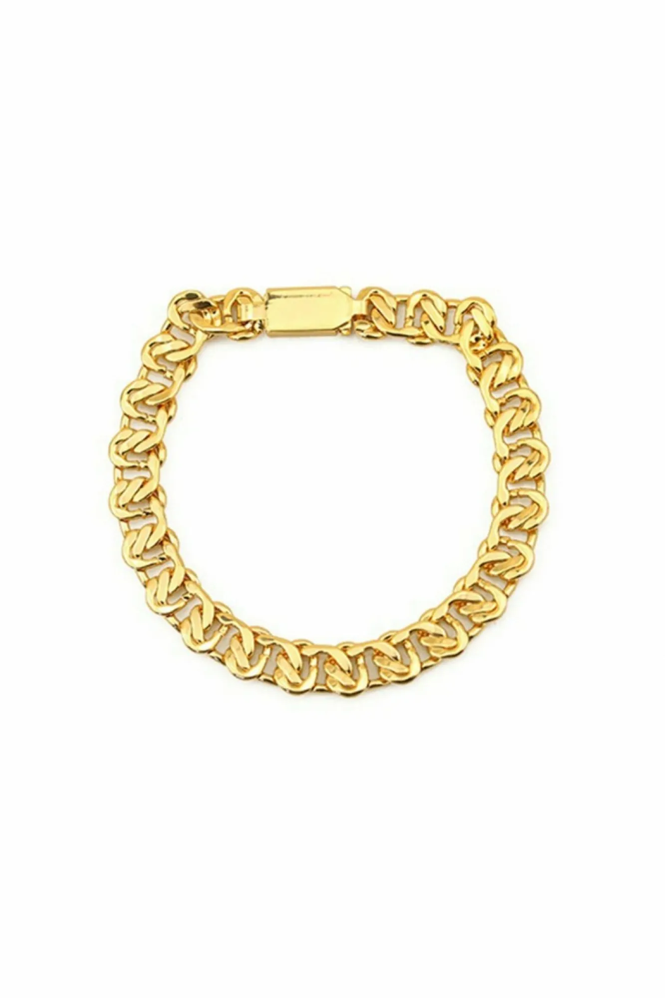 Jewellery^White Leaf Chain Link Bracelet In Gold