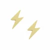 Jewellery^White Leaf Lightning Strike Earring In Gold