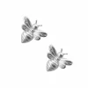 Jewellery^White Leaf Little Bee Earring In Satin Silver