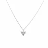 Jewellery^White Leaf Little Bee Necklace In Satin Silver