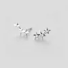 Jewellery^White Leaf Shooting Stars Earring In Sterling Silver