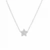 Jewellery^White Leaf Star Necklace In Silver