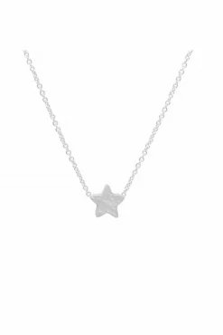 Jewellery^White Leaf Star Necklace In Silver