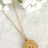 Jewellery^Wisteria London Apollo Coin Necklace Gold