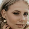 Jewellery^Wisteria London Bee Coin Earrings Gold