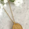 Jewellery^Wisteria London Cassia Large Coin Necklace Gold
