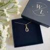 Jewellery^Wisteria London Esmeralda Teardrop Necklace Blue