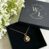 Jewellery^Wisteria London Este Moon And Star Necklace Gold