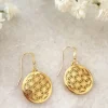 Jewellery^Wisteria London Flower Of Life Drop Earrings Gold
