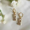 Jewellery^Wisteria London Love Huggie Hoop Earrings Gold