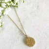 Jewellery^Wisteria London 'Luck Is On The Turn' Coin Necklace Gold