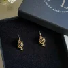Jewellery^Wisteria London Orion Planet And Star Earrings Gold
