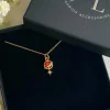 Jewellery^Wisteria London Orion Planet And Star Necklace Red