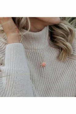 Jewellery^Wisteria London Solange Sunburst Necklace Gold