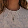 Jewellery^Wisteria London Tide Gold Enamel Necklace Green