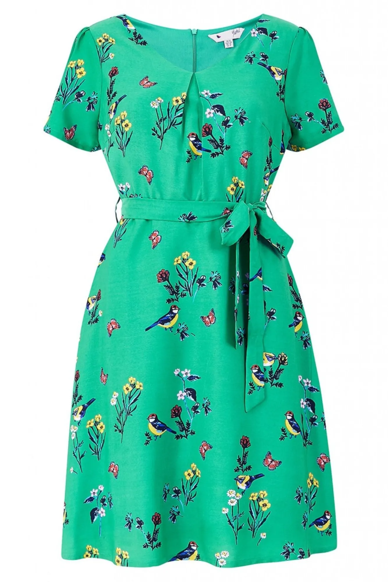 Mini Dresses^Yumi Bird Print Skater Dress Green