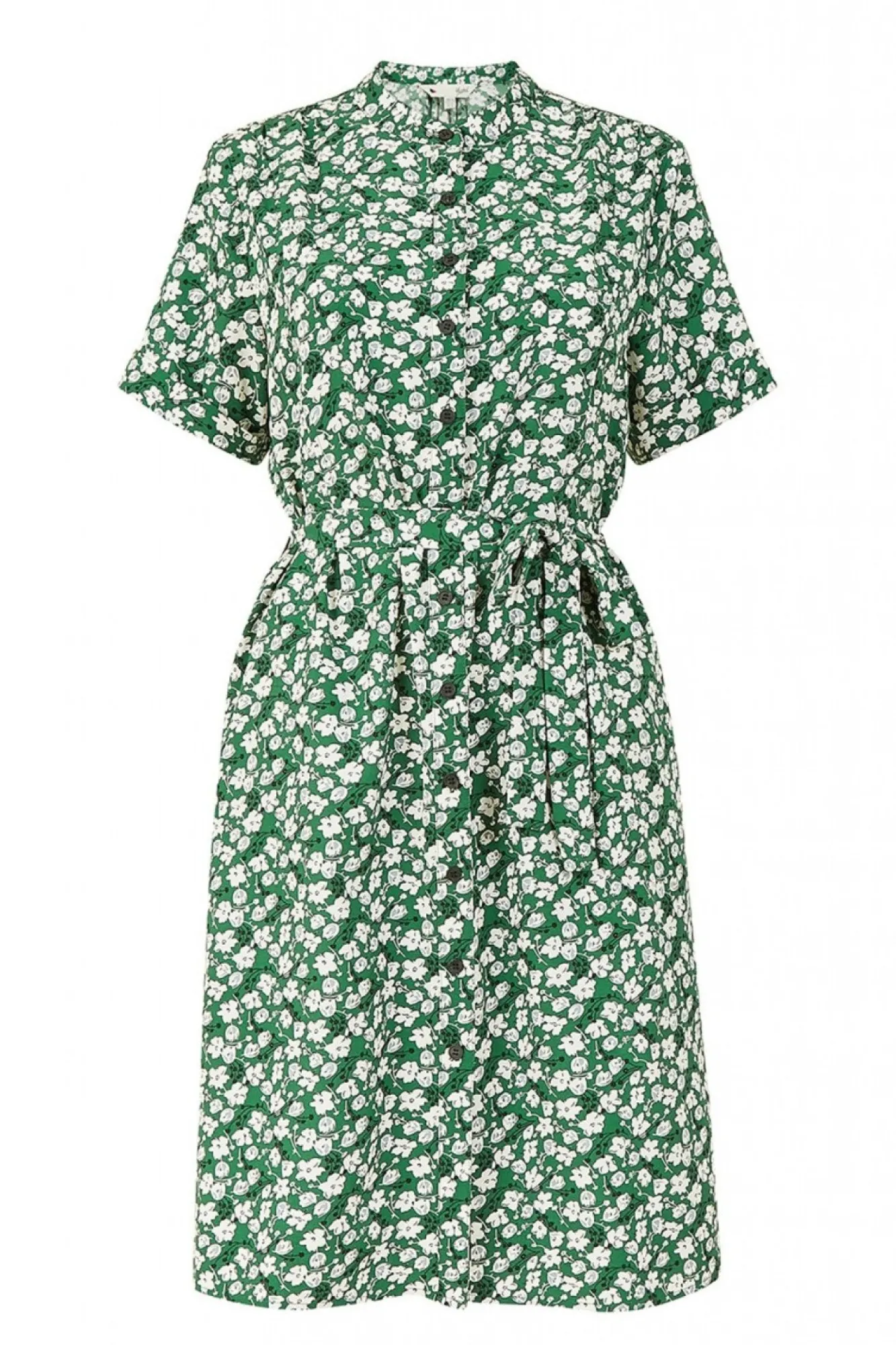 Mini Dresses^Yumi Ditsy Print Shirt Collar Dress Green