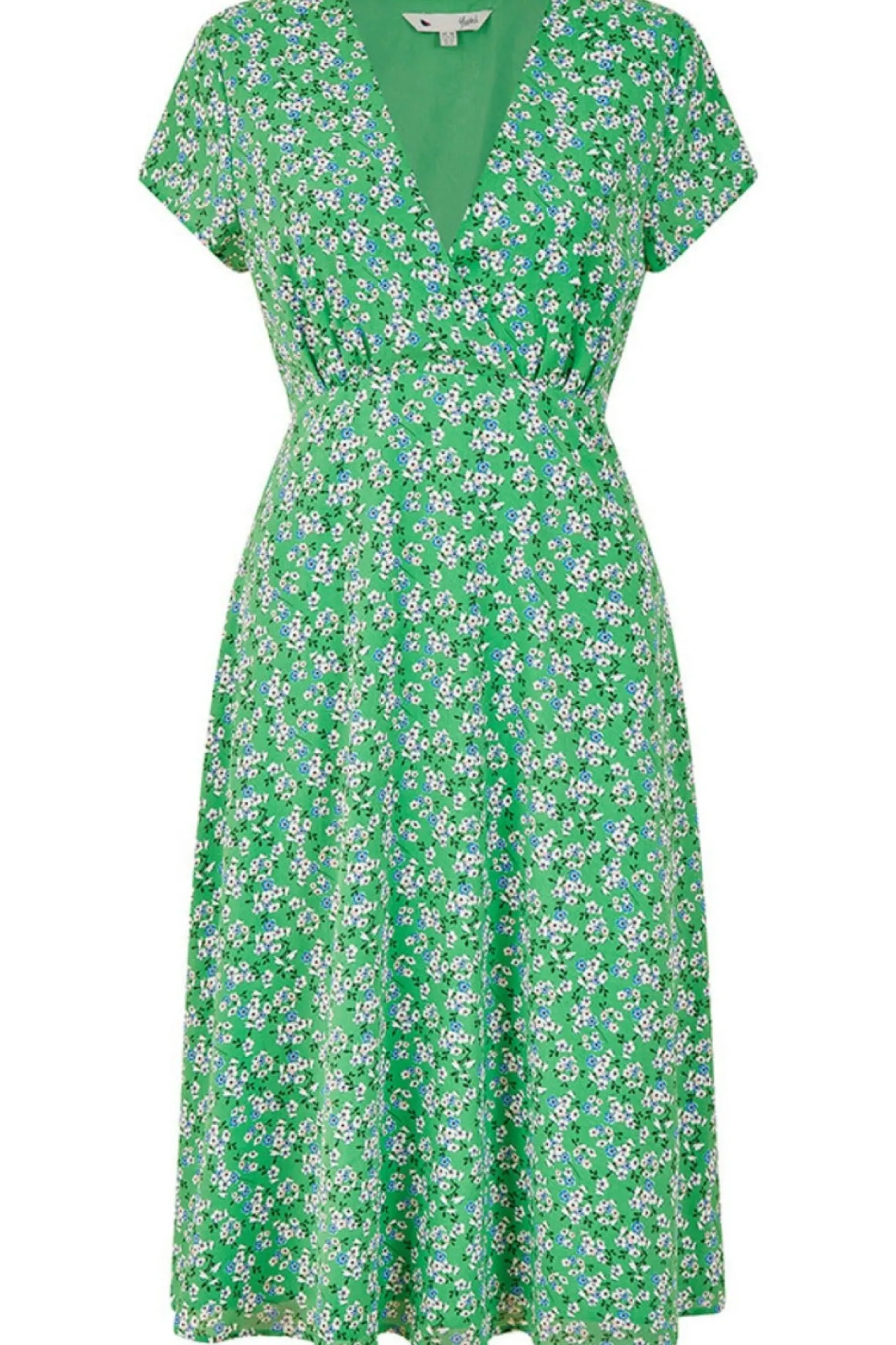 Mini Dresses^Yumi Ditsy Skater Wrap Dress Green
