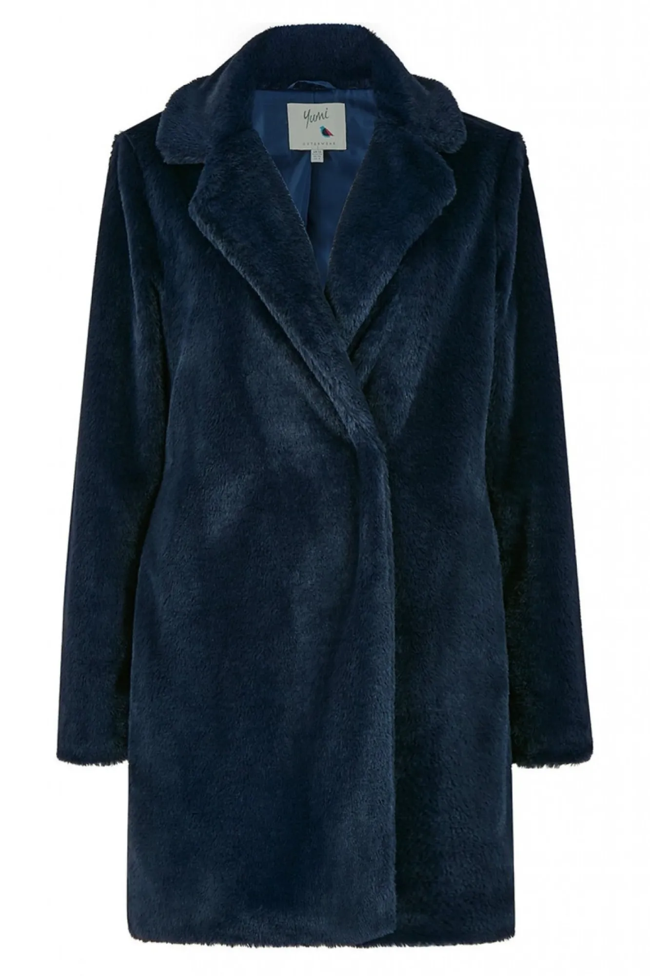 Outerwear^Yumi Faux Fur Coat Navy