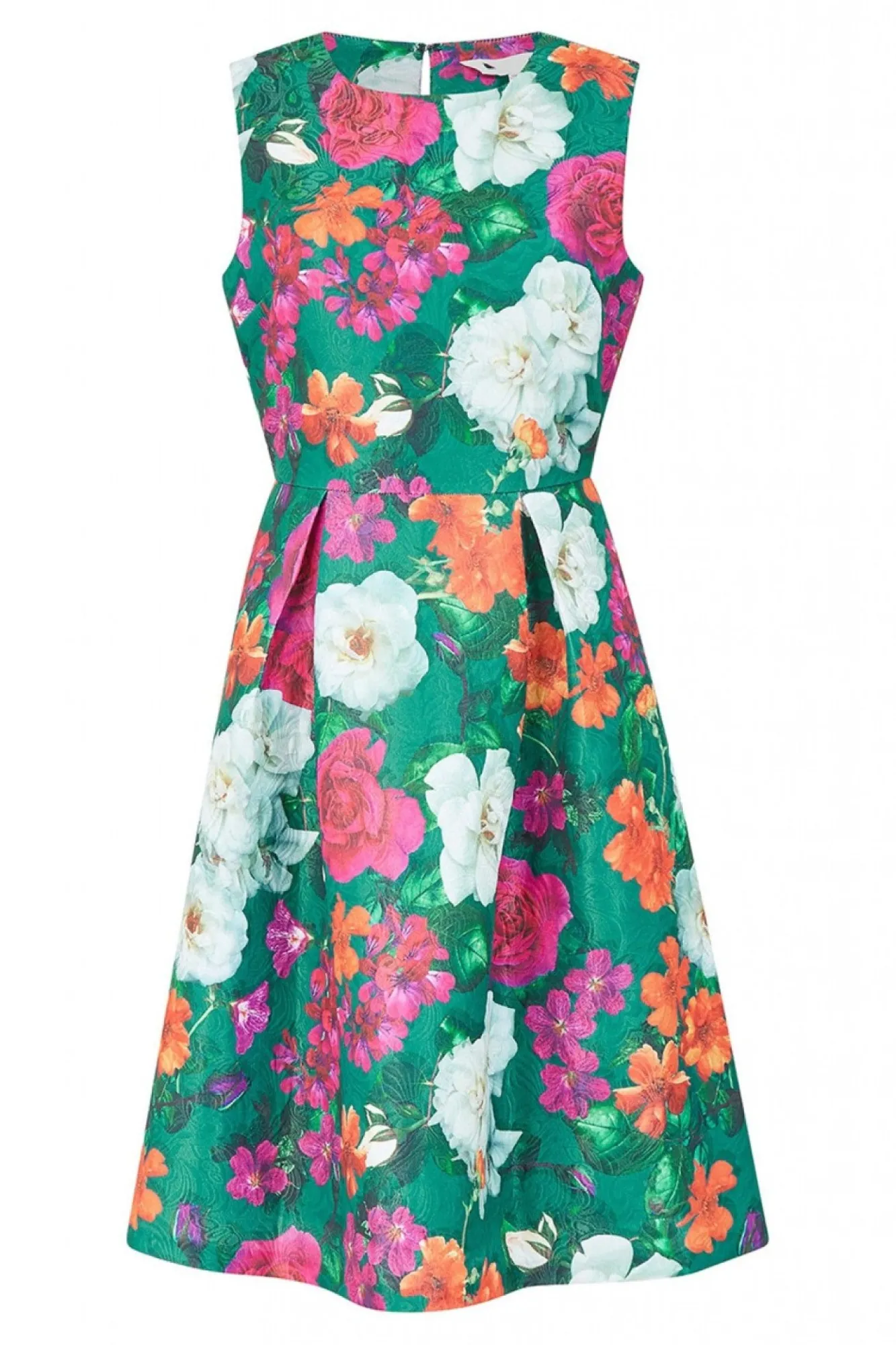 Mini Dresses^Yumi Floral Jacquard Skater Dress Green