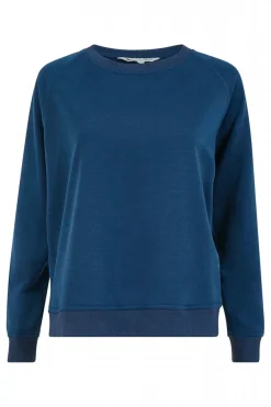 Jumpers^Yumi Jersey Relaxed Sweatshirt Navy