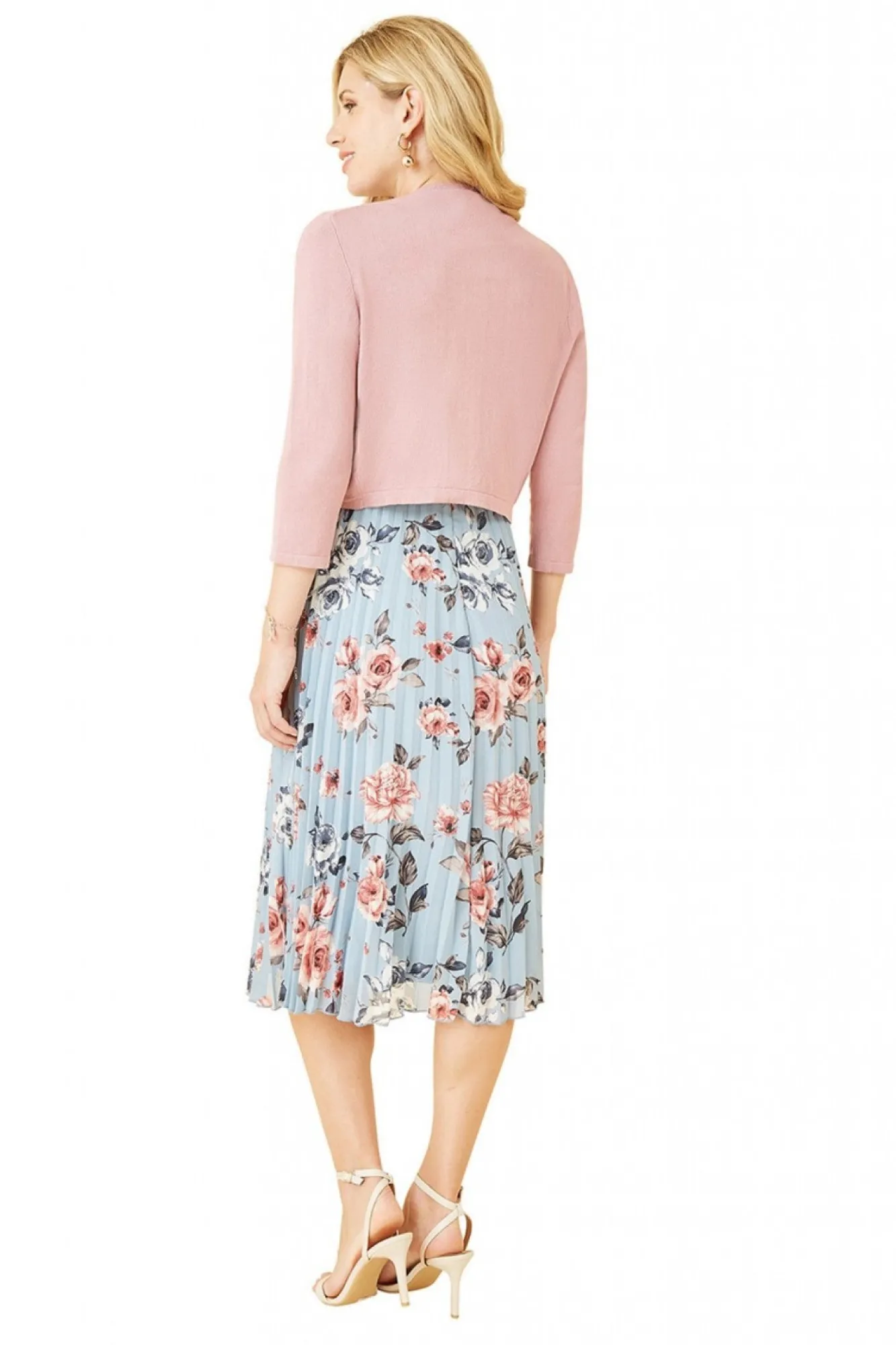 Cardigans^Yumi Knitted Curve Bolero Blush