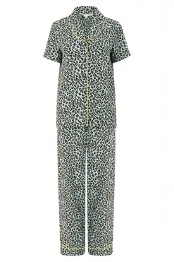 Loungewear & Sleepwear^Yumi Leopard Print Pyjamas Blue