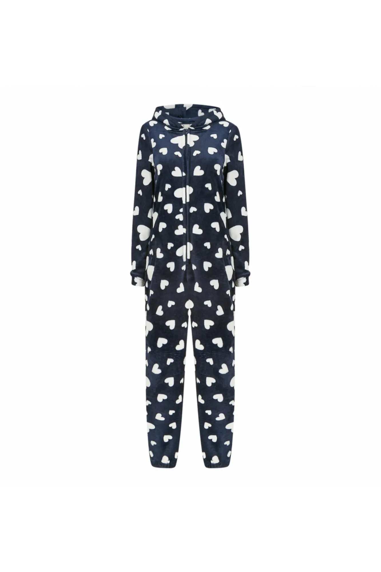 Loungewear & Sleepwear^Yumi Navy Heart Super Soft Onesie With Pockets Blue