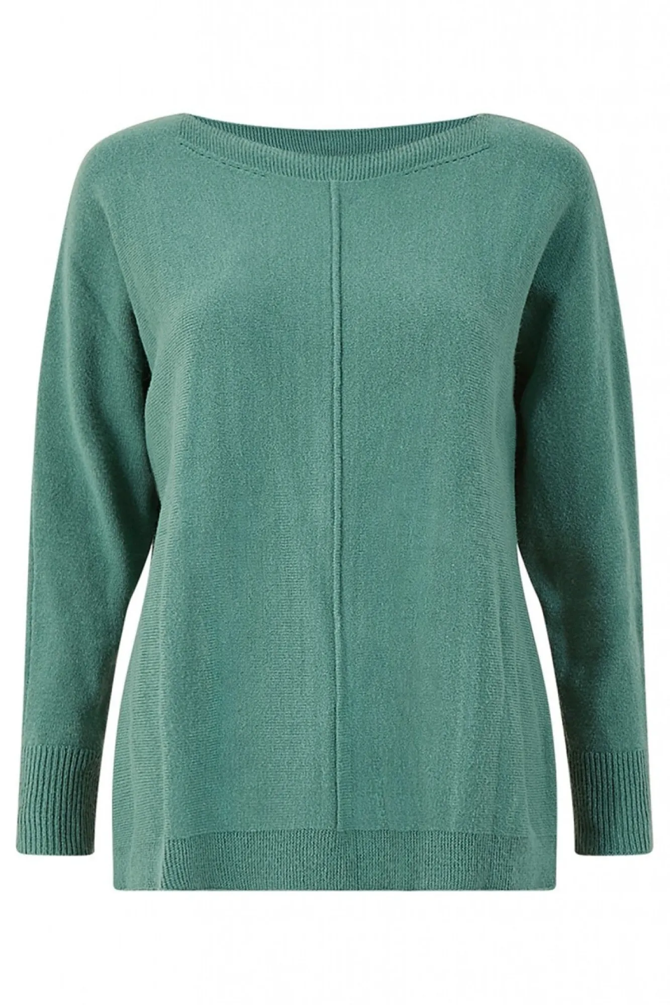 Jumpers^Yumi Relaxed Knitted Jumper Green