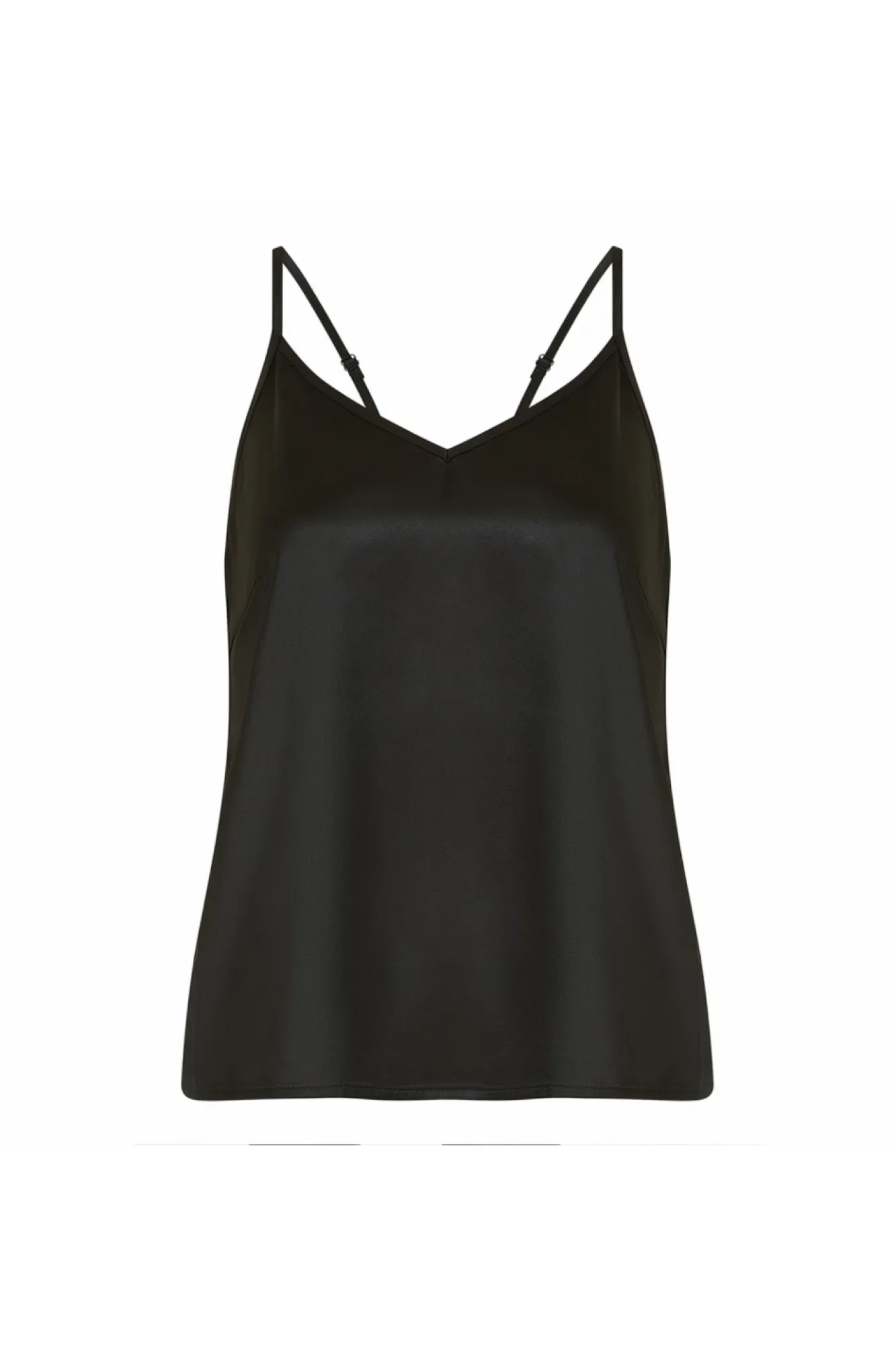 Blouses^Yumi Satin Cami Top Black