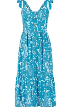 Midi Dresses^Yumi Sealife Print Sundress Blue
