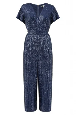 Jumpsuits^Yumi Sequin Jumpsuit Navy