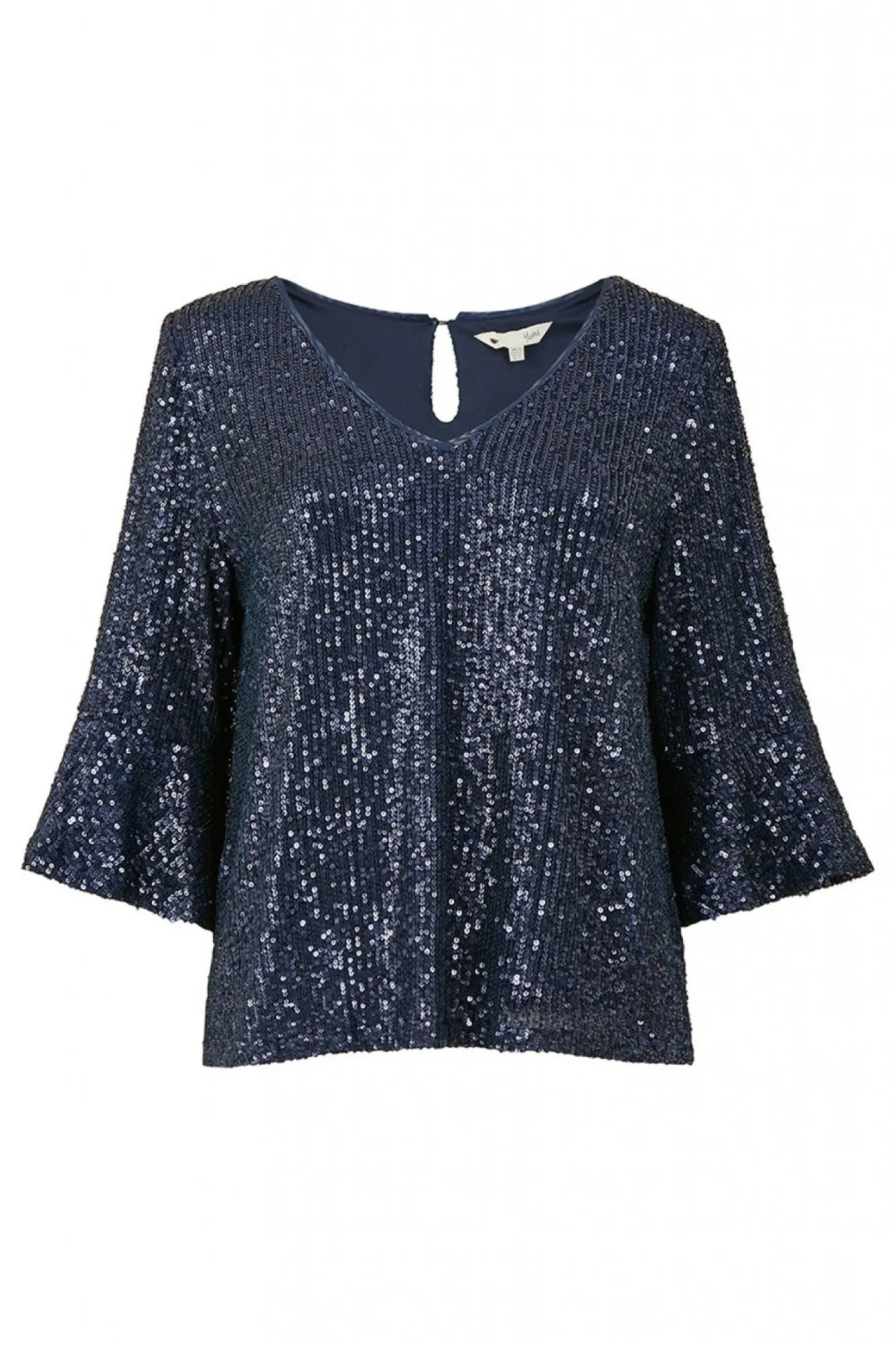 Blouses^Yumi Sequin Relaxed Fit Top Navy